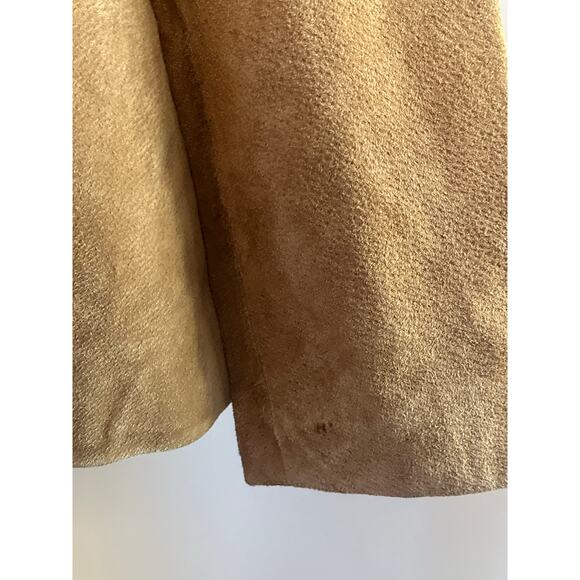 Relativity Brown Suede Jacket XL Genuine Leather Retro Modern Basic - Picture 4 of 6